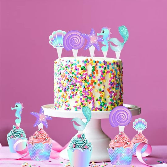 Cake Land Decorațiuni Cupe De Coacere Mermaid 40 Bucăți