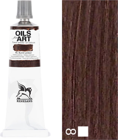 Renesans Olej Art Oil Colour Burnt Umber 60ml