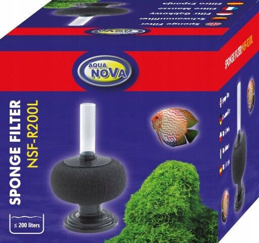 Aqua Nova Sponge Filter Φίλτρο για Ενυδρεία με Χωρητικότητα έως 200lt