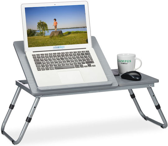 Relaxdays Stand Pentru Laptop Gri 10031634