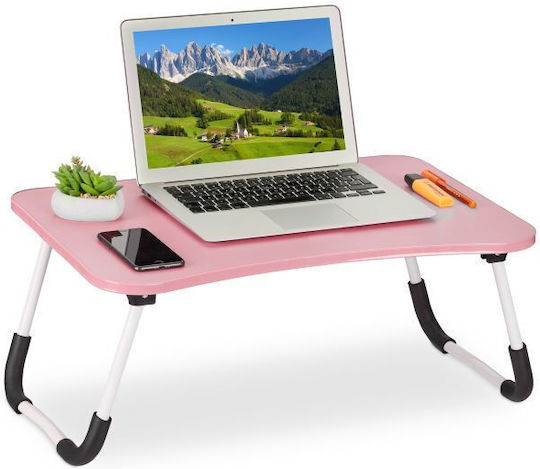 Relaxdays Pink Laptop Stand Table 10043113