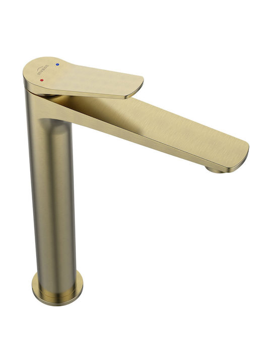 Invena Mischung Waschtischarmatur Gold