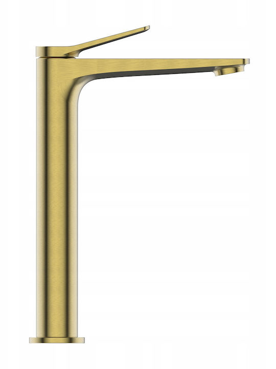 Invena Mischung Waschtischarmatur Gold