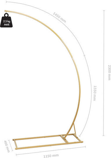 PartyDeco Mounting Hook for Lighting Fixtures Gold SNT7-230-019