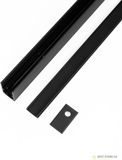 V-TAC Mounting Rail for Lighting Fixtures Black 6896