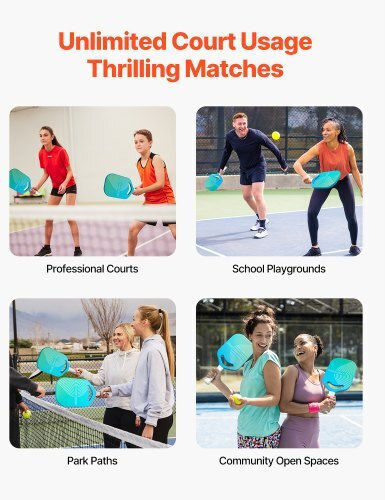 Vevor Pro Carbon Fiber Pickleball Paddle Aero Throat Honeycomb Core Racket