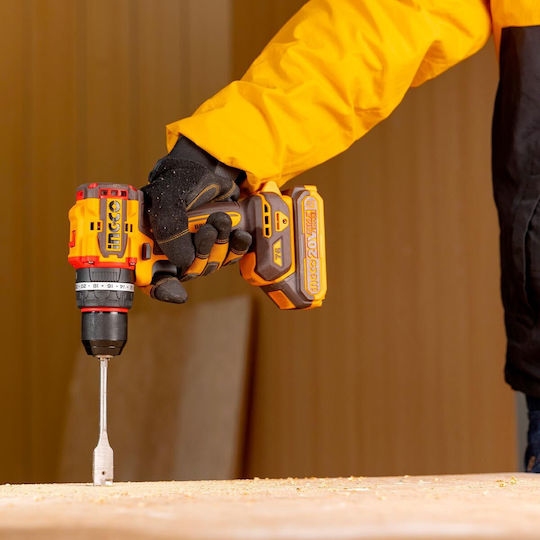 Ingco CIDLI20768E Brushless Cordless Impact Drill Driver 20V 2x2Ah