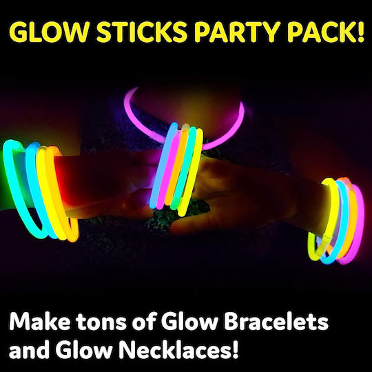 Fluorescent Glow Sticks Idelstore Size 20 X 0.5 Cm Includes 100 Pieces In 8 Different Colors Water Resistant Battery Life 10-14 Hours Perfect Parties Clubs Weddings Birthdays Concerts