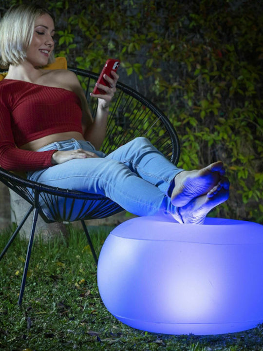Outdoor Armchair Plastic Transparent 99x64x104cm