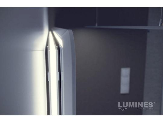 Lumines Εξωτερικό Προφίλ Αλουμινίου Ταινίας LED με Διάφανο Κάλυμμα 100x1.6x0.9εκ.