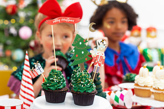 PartyDeco Mix Sweets Decoration with Nutcrackers 6 Pieces PartyDeco Mix Sweets Decoration with Nutcrackers 6 Pieces