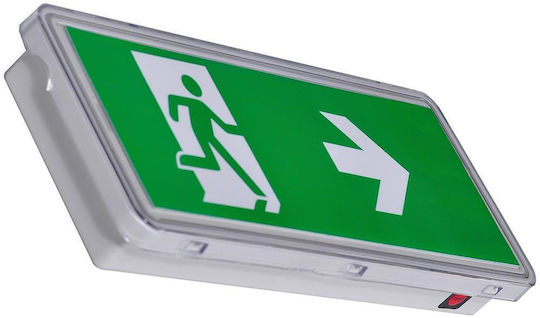 Avide Exit Emergency Light with Battery Powered and Photocell 21pcs