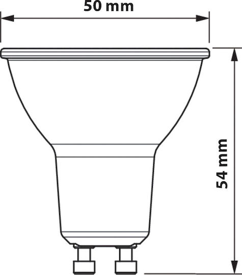 Philips CorePro LED крушка 5W за фасунга GU10 и форма PAR16 Неутрално бяло 550лм