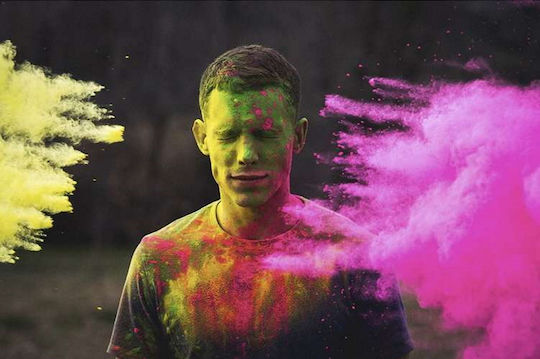 Set 6 Pungi Pudră Colorată Holi Idealstore Roșu Portocaliu Galben Verde Albastru Mov Fabricat din Ingrediente Naturale Sigure Non-iritante Fără Alergii Ideal pentru Zile de Naștere Festivaluri Evenimente
