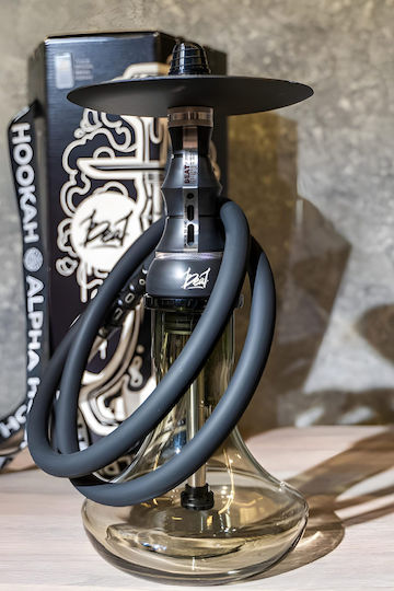 Alpha Ναργιλές Μονός Black 38cm