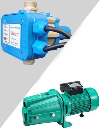 Wilo Initial Jet System 4.4-HC Μονοβάθμιο Μονοφασικό Πιεστικό Συγκρότημα Νερού Χωρίς Δοχείο 1.5hp