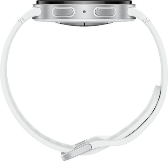 Samsung Galaxy Watch8 Aluminium 44mm Waterproof with eSIM and Heart Rate Monitor (Silver)