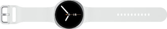 Samsung Galaxy Watch8 Aluminium 44mm Waterproof with eSIM and Heart Rate Monitor (Silver)