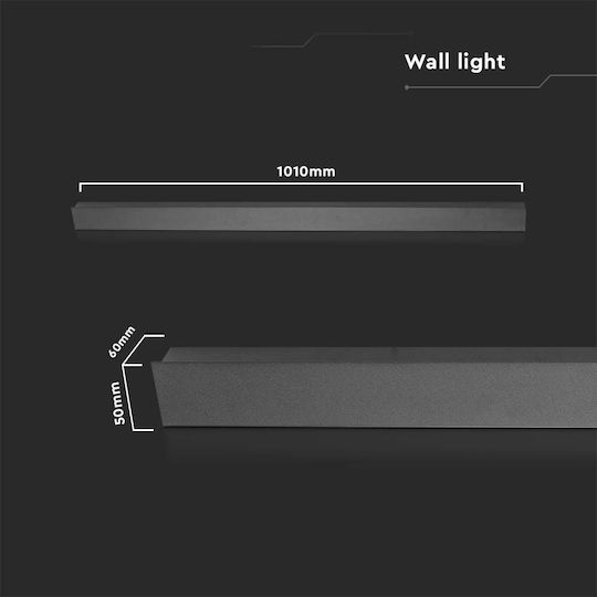 V-TAC Wall-Mounted Linear Lighting LED IP65 16W with Natural White Light 6x6x5cm