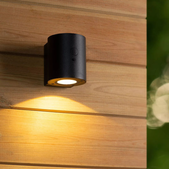 Lucide Lightning Perth Επιτοίχιο Ηλιακό Φωτιστικό με Αισθητήρα Κίνησης IP65