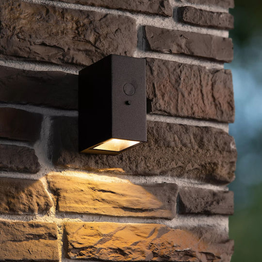 Lucide Lightning Bolton Wall Mounted Solar Light with Motion Sensor IP54