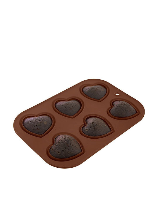 Orion No Coating Silicone Chocolates 6 Cups Baking Pan 30x20.5x2.5cm