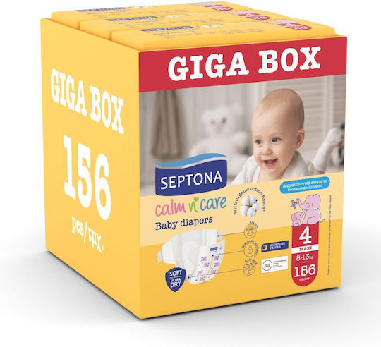 Septona Tape Diapers Calm & Care No. 4 for 8-13kg 156pcs
