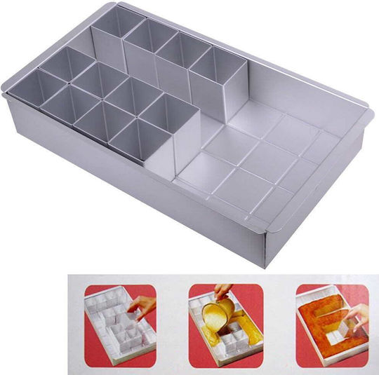 Cake Land Backform Aluminium mit abnehmbarem Boden 29.5x17cm 1cm