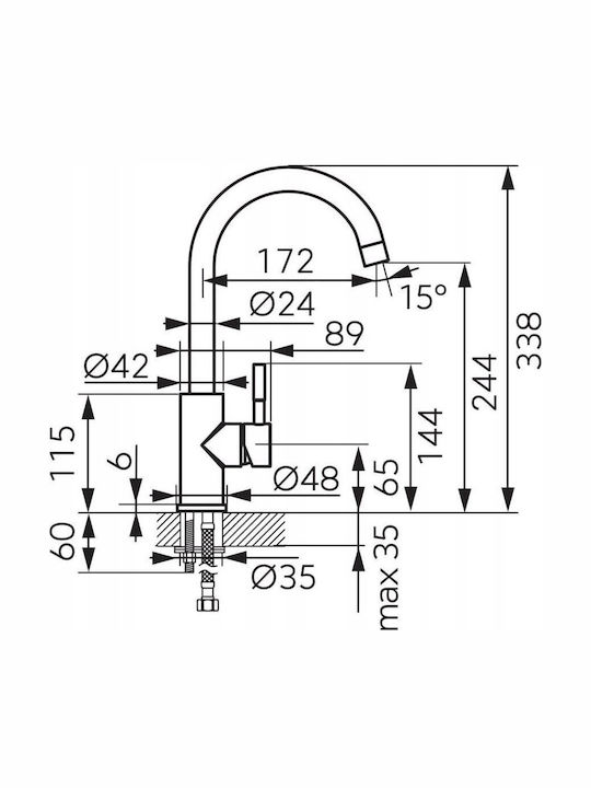 Ferro Coretto Bcp4 Kitchen Faucet Silver Ferro Coretto Bcp4 Kitchen Faucet Silver