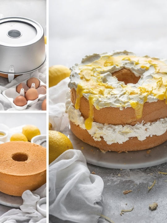 Decora Φόρμα Ζαχαροπλαστικής για Κέικ Αυγό από Αλουμίνιο με Αποσπώμενη Βάση 25εκ.