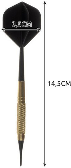 Set 12 tije profesionale pentru săgeți Idealstore fabricate din material de înaltă calitate include 200 de vârfuri moi lungime 10 cm grosime 0,8 dezvoltă dexteritatea abilitățile manuale