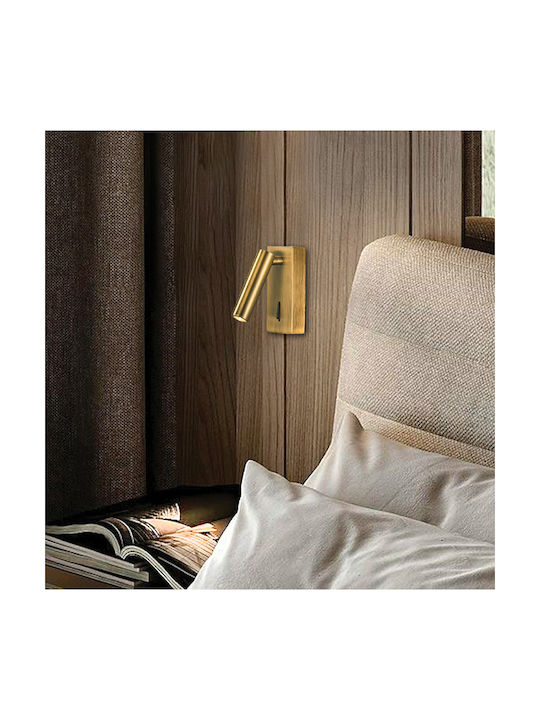 Viokef Zen Einzel LED Warmes Weiß Spot in Gold Farbe
