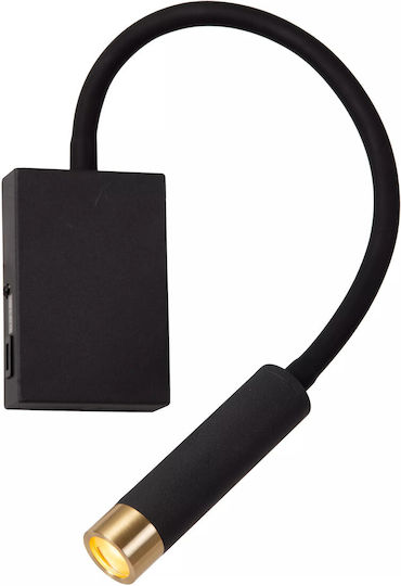 Lucide Lightning Φωτιστικό Τοίχου Μαύρο