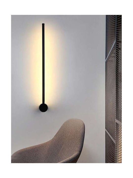Atman Leuchte Wand und Schalter Schwarz 60x10cm