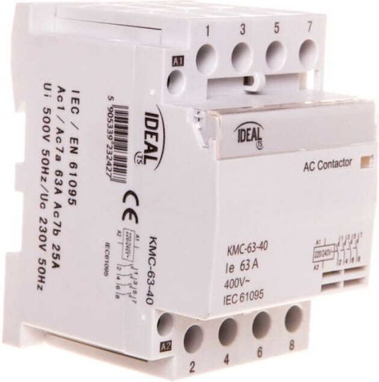 Контактор Kmc 63a 230v 4no Ideal