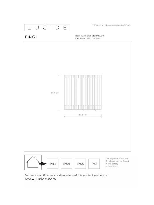 Lucide Lightning Pingi Decorative Lamp Black