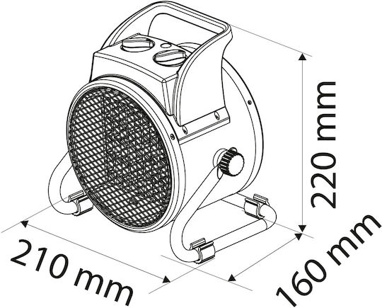 Neo Tools Industrial Electric Air Heater 2kW