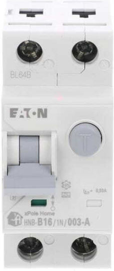 Eaton Differential Coupling Switch Ρελέ Ράγας Διαρροής 16A Διπολικό με Τάση 230V