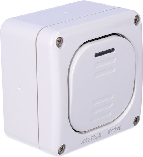 Scame Waterproof Wall-mounted Single Switch with Frame