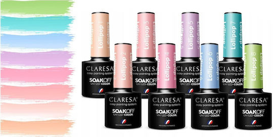 Claresa Lollipop 6 Ημιμόνιμο Βερνίκι Νυχιών Γαλάζιο 5ml