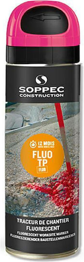 Nivel Σπρέι Βαφής Fluo Tp Marking Υψηλής Θερμοκρασίας Ροζ Pink 500ml
