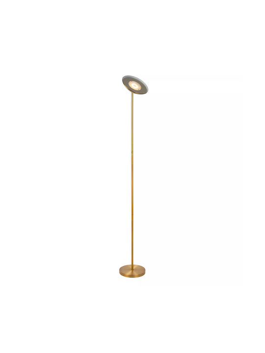 Lucide Lightning Zenith LED Floor Lamp H180xW25.4cm. with Warm White Light Yellow