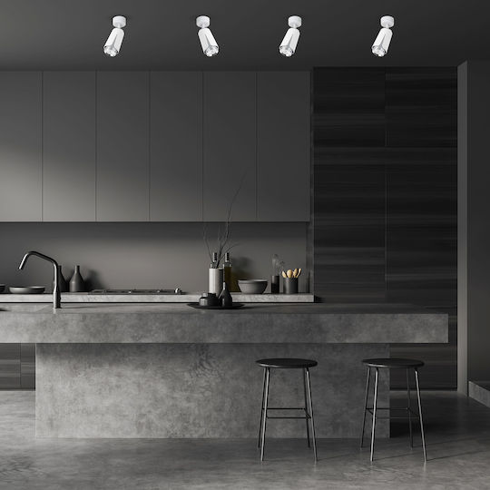 Eko Light Single Spot with Socket GU10 in White Color