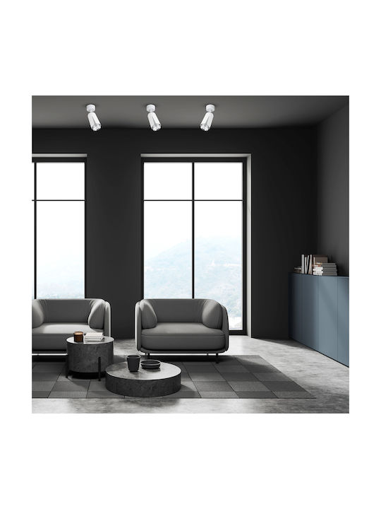 Eko Light Einzel Spot mit Fassung GU10 in Weiß Farbe