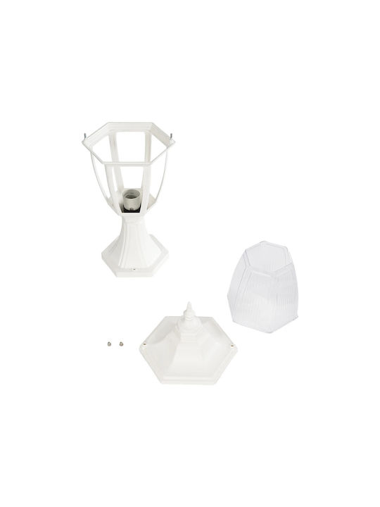 GloboStar Lamp Lattern Outdoor IP44 for Socket E27 White