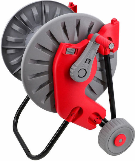 AWTools Wheeled Garden Hose Box for Hose up to 60m with Rewind Handle