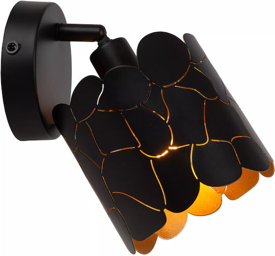 Lucide Lightning Einzel Spot mit Fassung E14 in Schwarz Farbe
