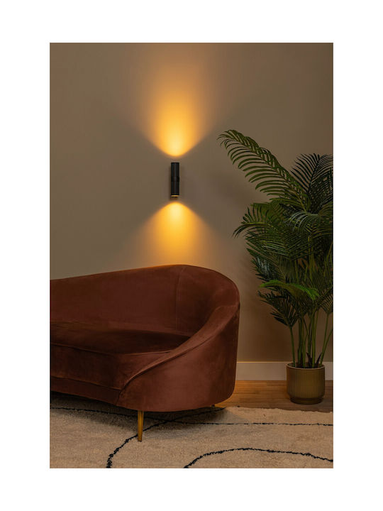 Lucide Lightning Clubs Διπλό Σποτ με Ντουί GU10 σε Μαύρο Χρώμα