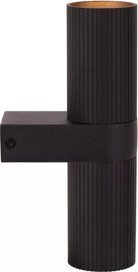 Lucide Lightning Clubs Διπλό Σποτ με Ντουί GU10 σε Μαύρο Χρώμα