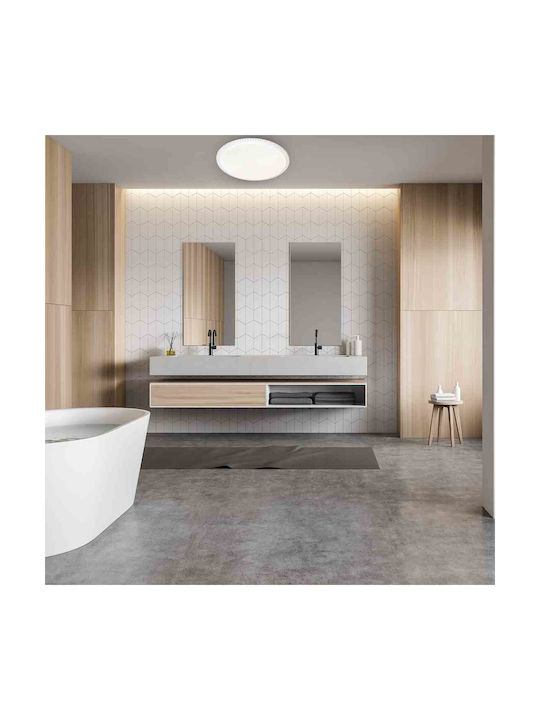 Eko Light Ceiling Mount Light White with Integrated LED and Remote Control
